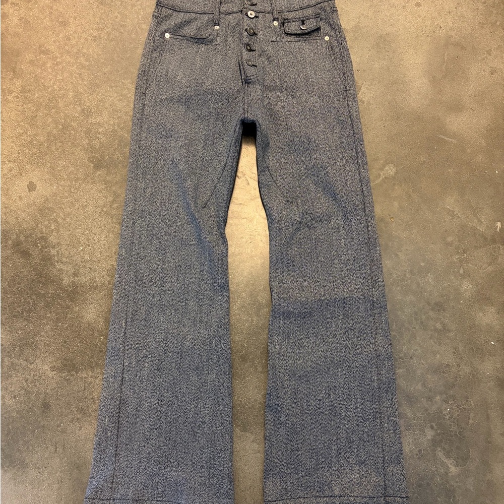 Classic High-Waist Wide-Leg Jeans in Denim Blue